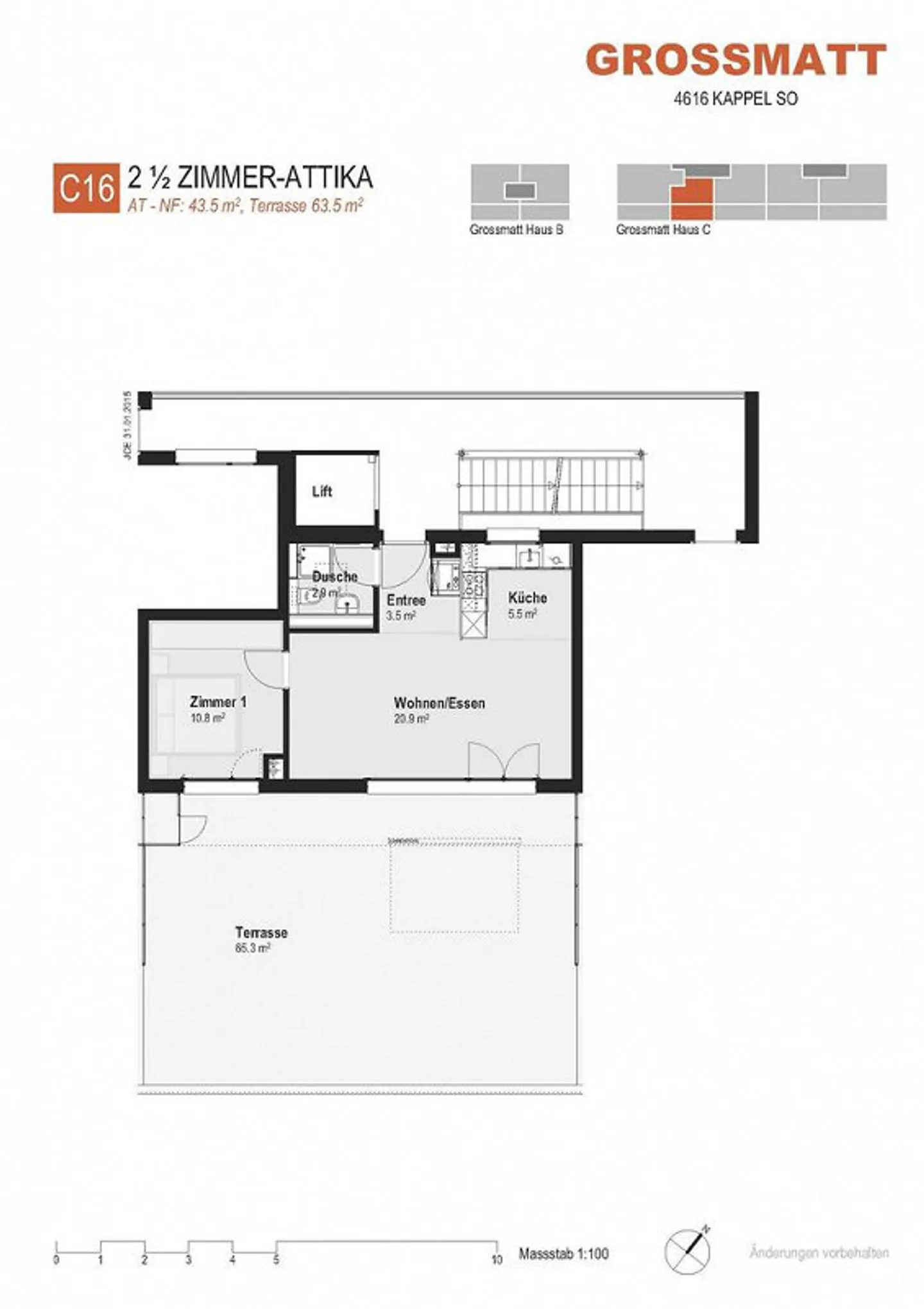 Modern Attic Apartment for Rent - Photo 5 of 5