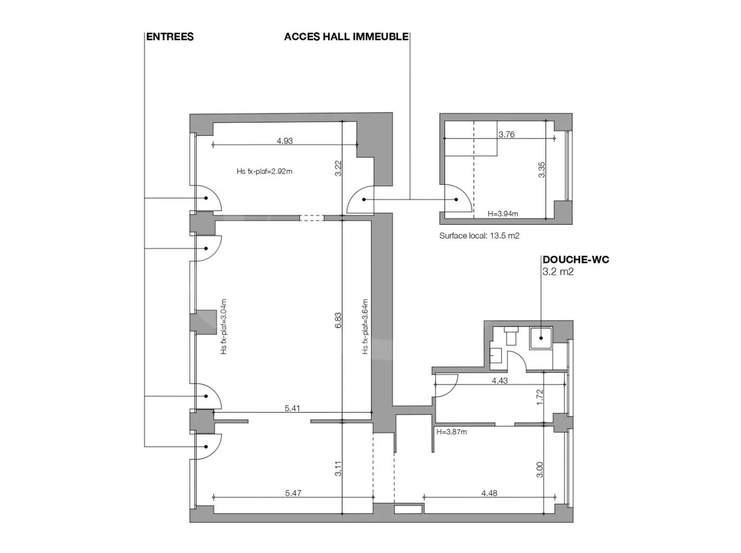 32 Rue de Monthoux, Gewerbearcade von 139 m2 - Pâquis - Foto 2 von 2