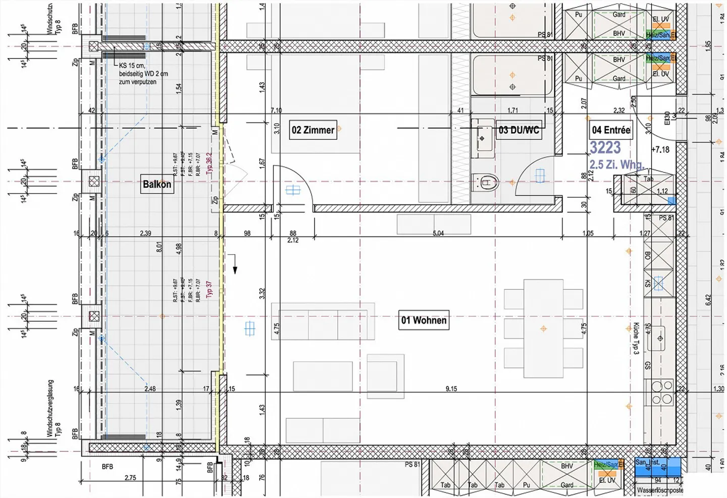 2.5 Zimmer Wohnung - Foto 12 von 12