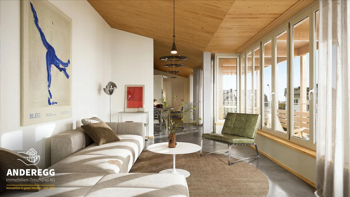 Four 4.5-room apartments (also realizable as 3.5-room) with balconies and elevator - Photo 3 of 6