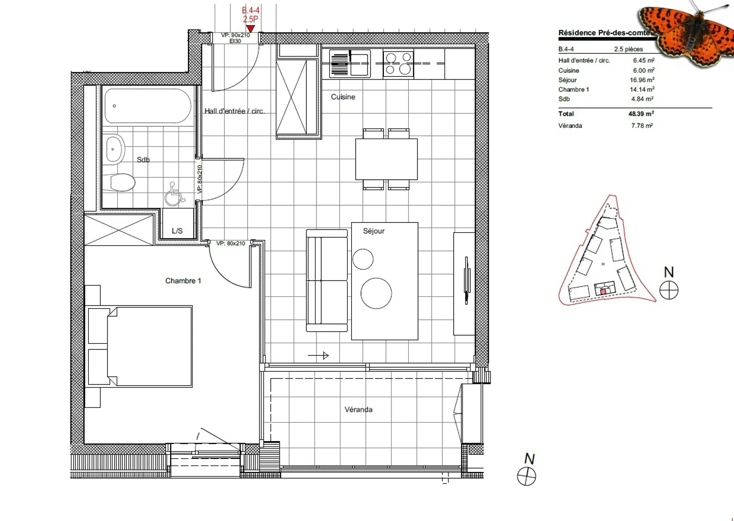 2,5-Zimmer-Wohnung - Foto 6 von 7
