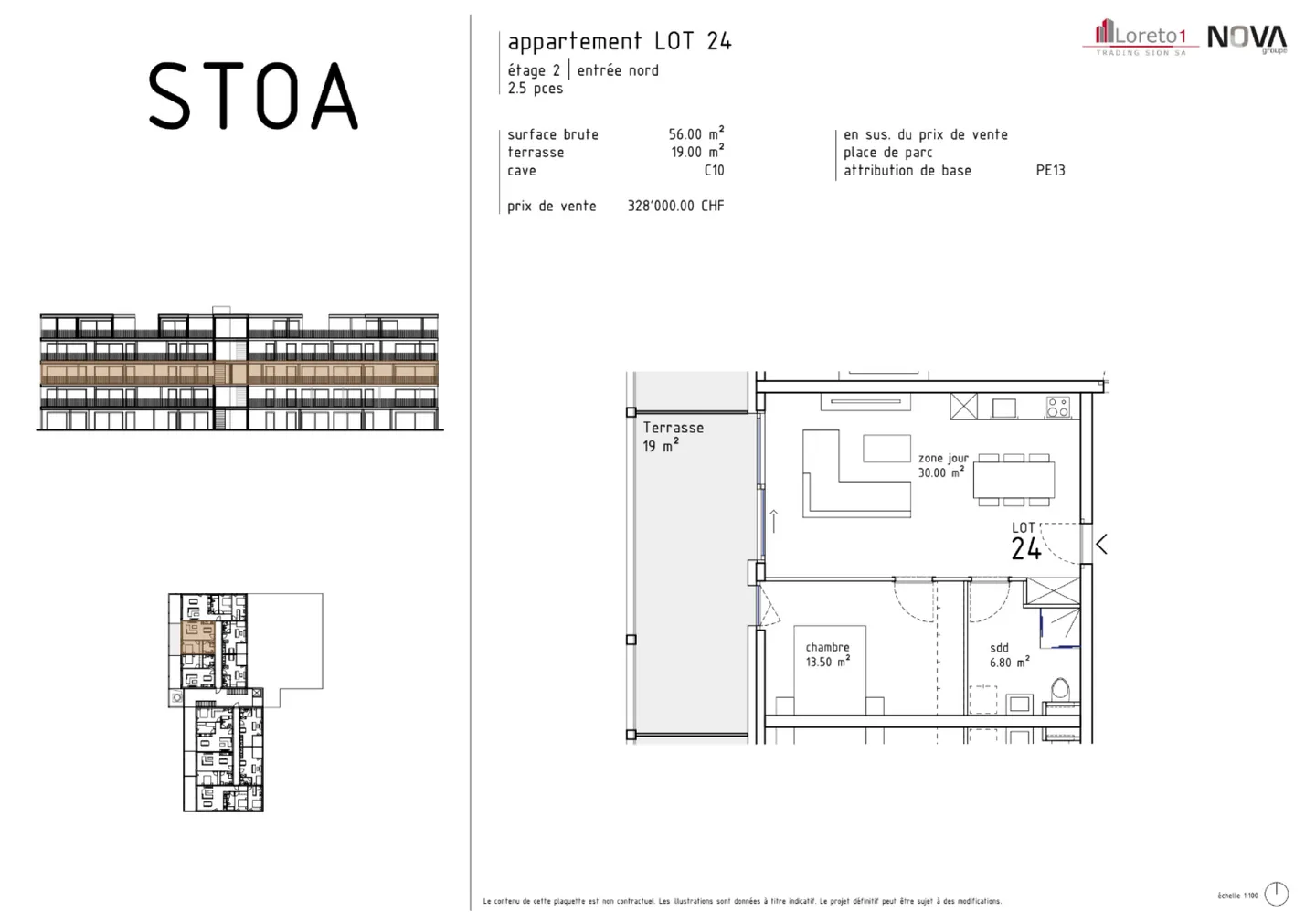 STOA in Aproz - 45 m² attic apartment - Photo 8 of 9