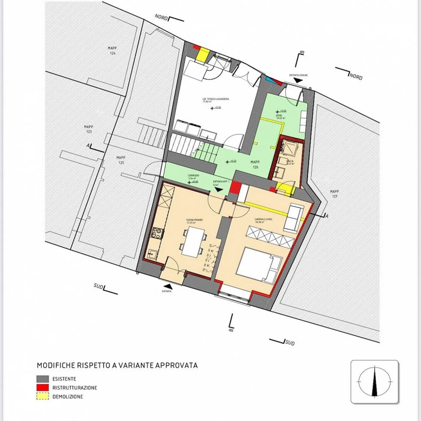 Haus zur Renovierung mit Projekt in Riva San Vitale Zentrum - Foto 4 von 7