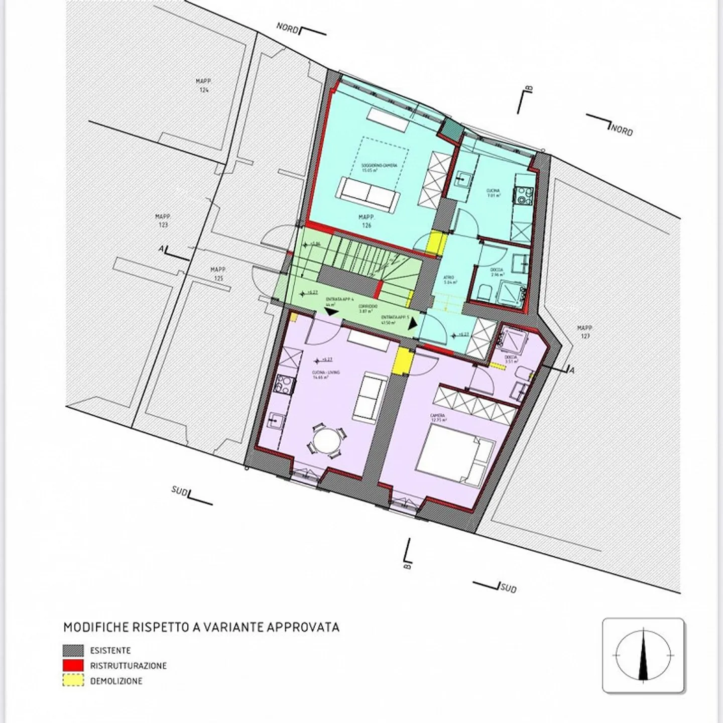 Haus zur Renovierung mit Projekt in Riva San Vitale Zentrum - Foto 6 von 7
