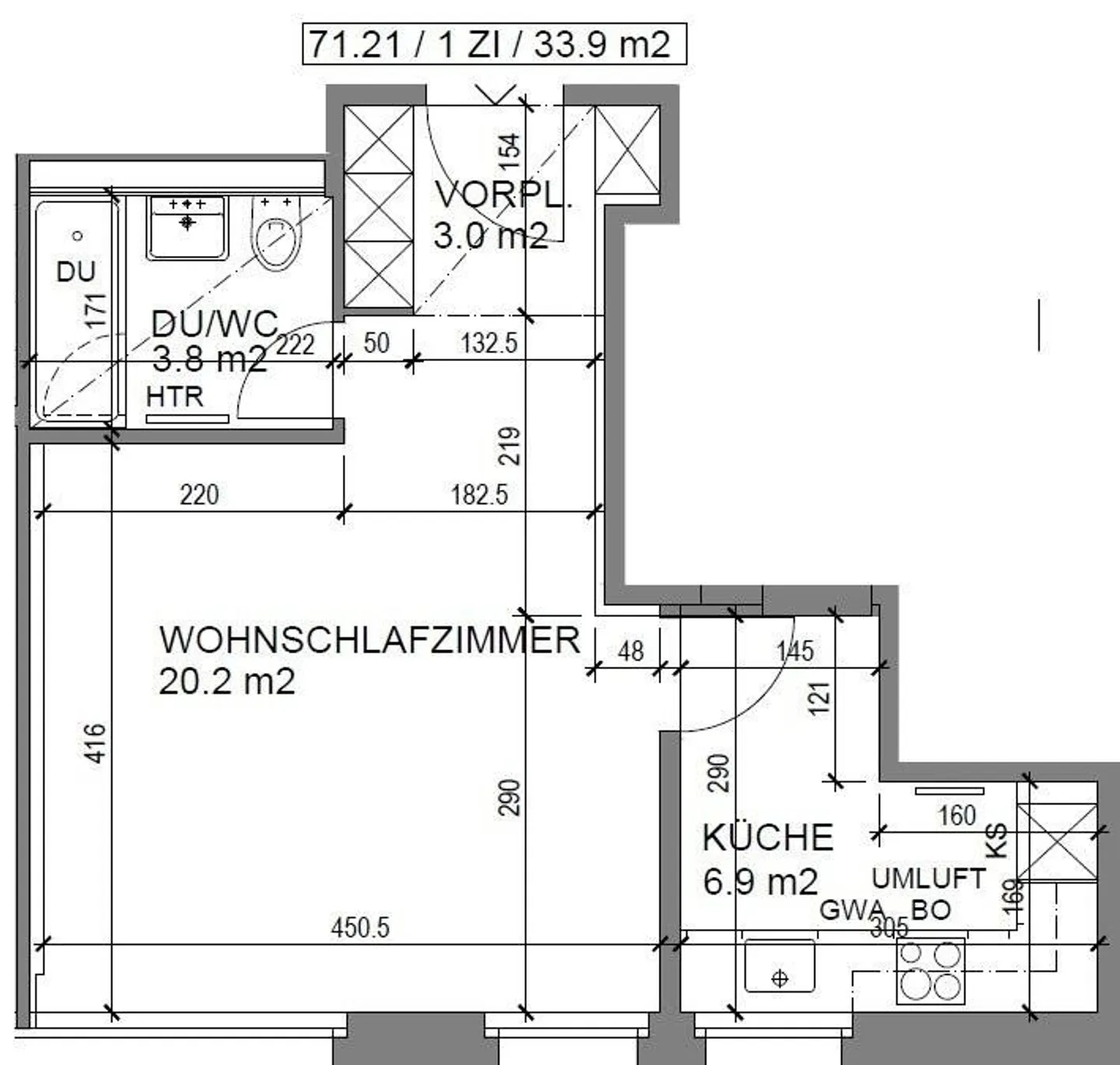 Appartamento studio in una posizione centrale - Foto 5 di 7