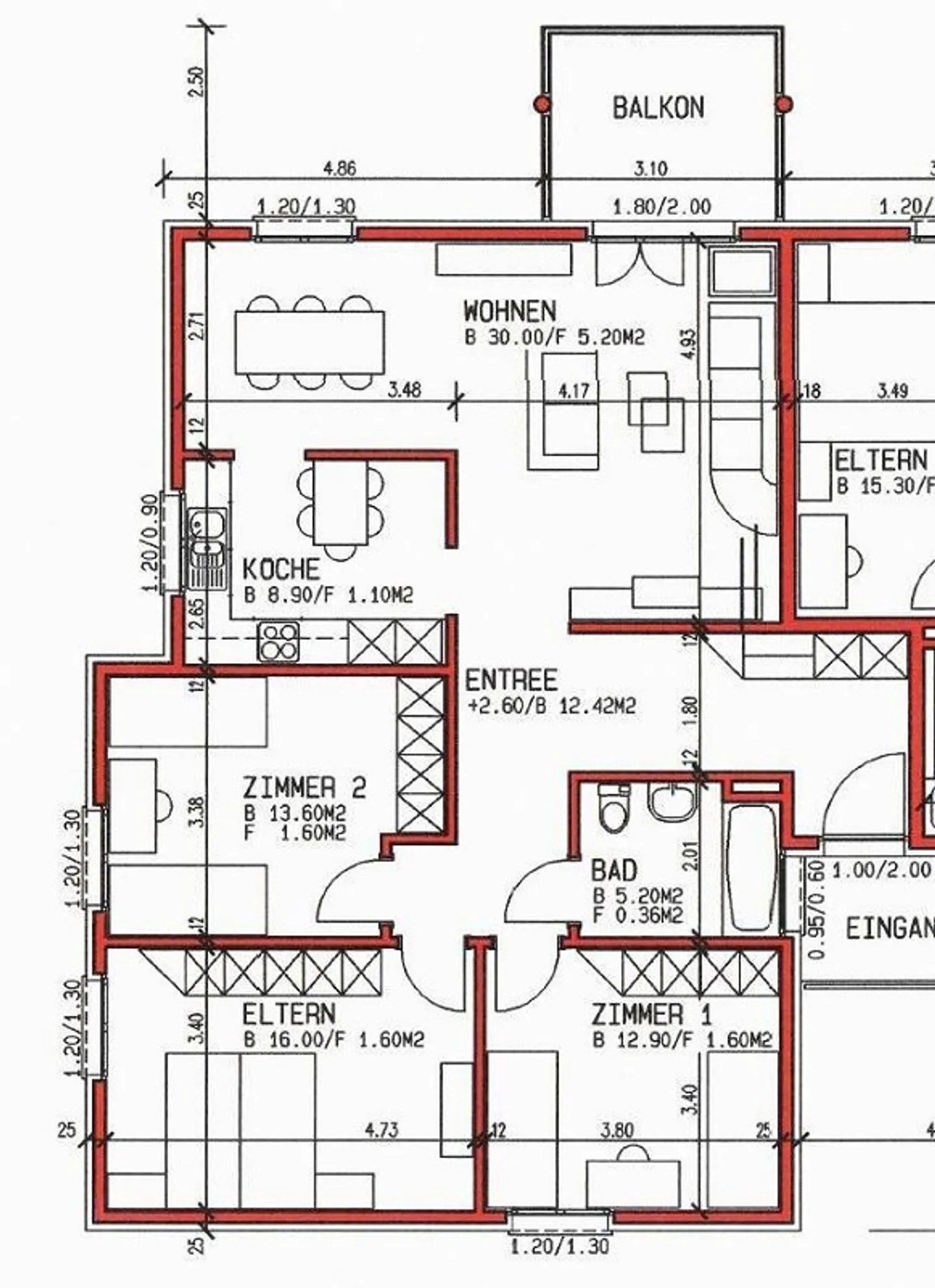 Appartamento attraente di 4,5 stanze con balcone al 1° piano - Foto 11 di 11