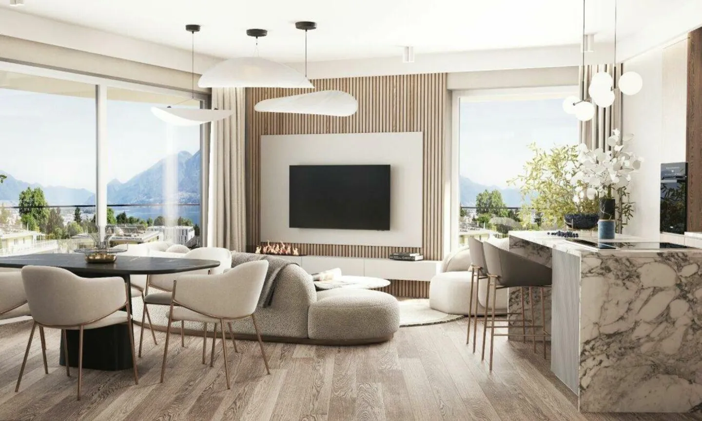 Neues Luxus-Penthouse mit drei Terrassen und Seeblick - Foto 8 von 13