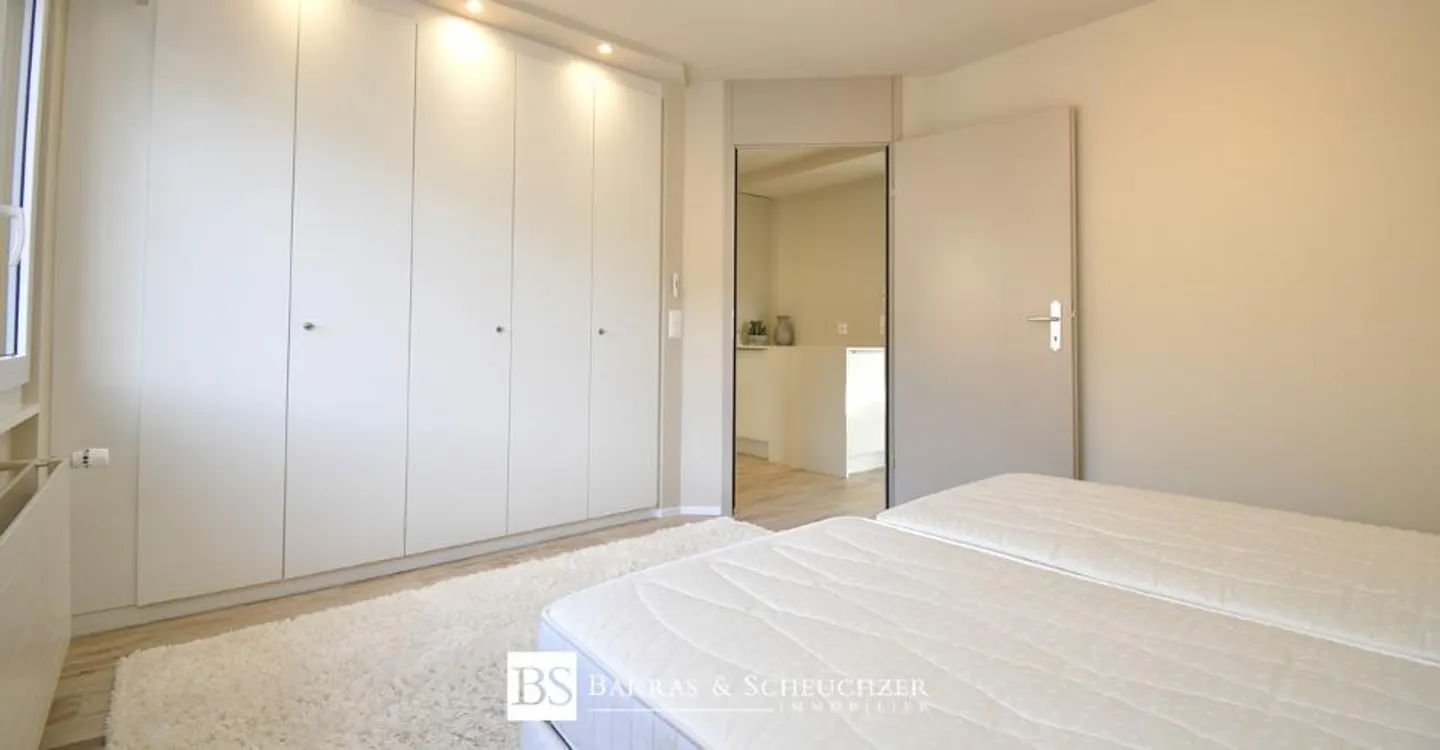 Wunderschöne 2,5 Zimmer renoviert und möbliert, im Stadtzentrum, Rue du Prado - Foto 6 von 8