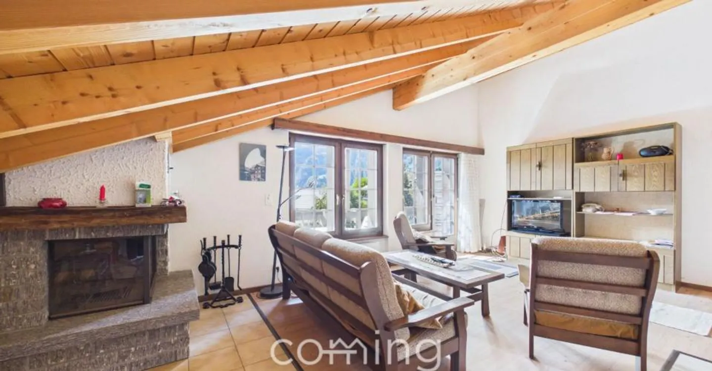 Vivere con vista sulle montagne - Incantevole appartamento di 4,5 stanze a Grächen - Foto 2 di 11
