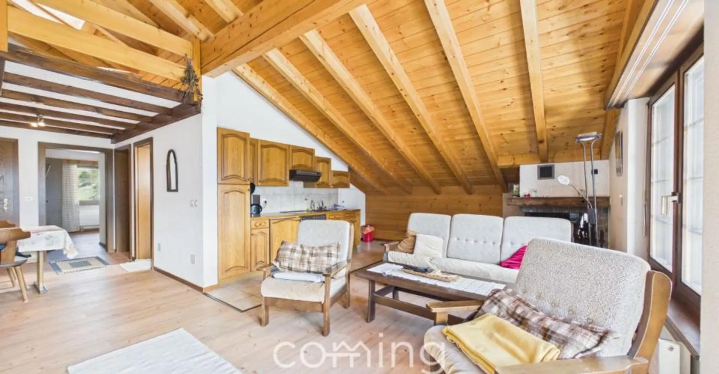 Vivere con vista sulle montagne - Incantevole appartamento di 4,5 stanze a Grächen - Foto 9 di 11