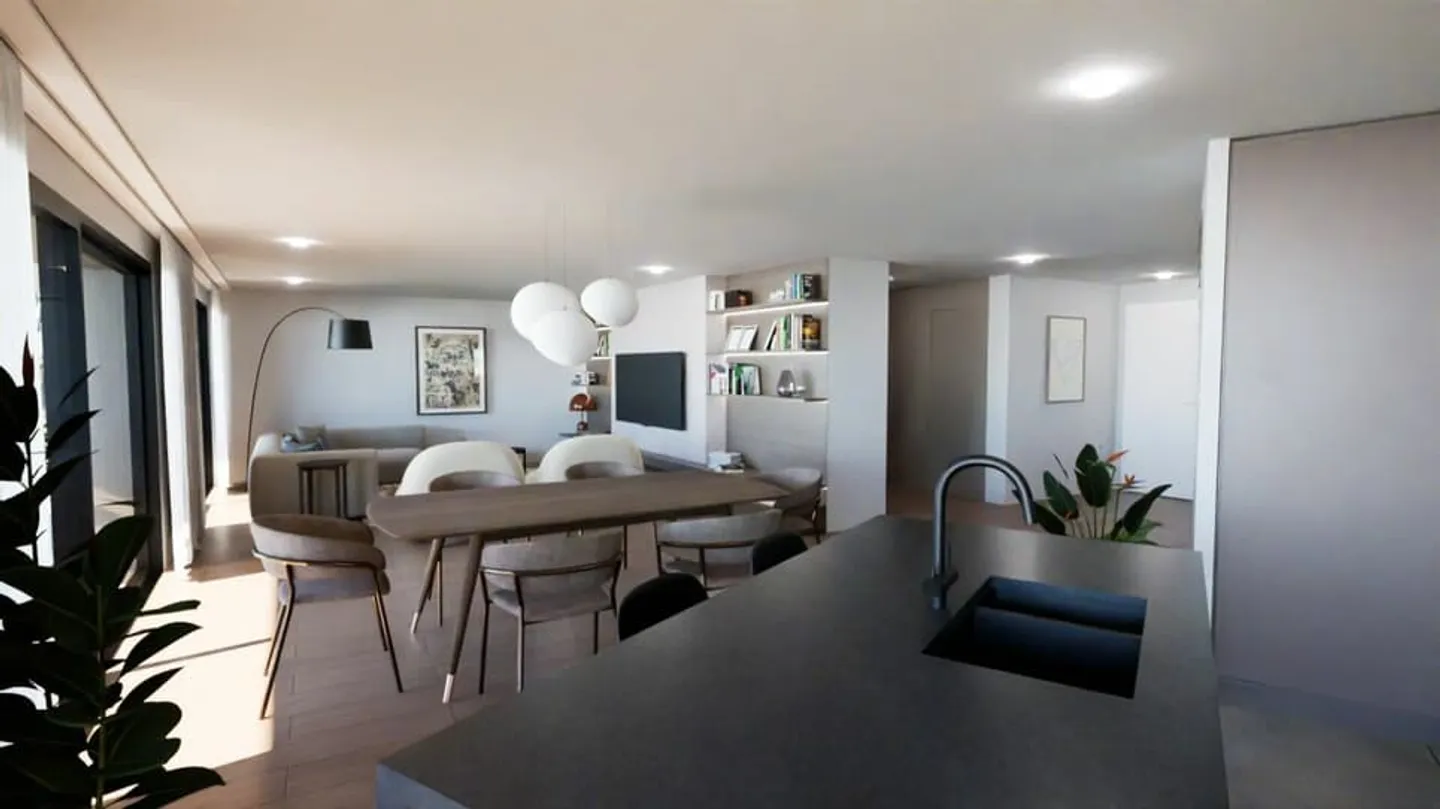 Superbo duplex di 5,5 stanze con grande giardino e vista sul lago di Ginevra - Foto 3 di 8