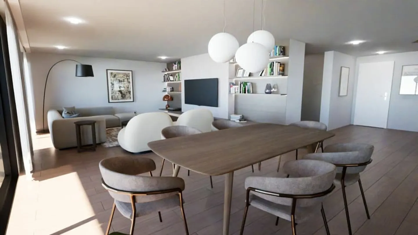 Superbo duplex di 5,5 stanze con grande giardino e vista sul lago di Ginevra - Foto 4 di 8