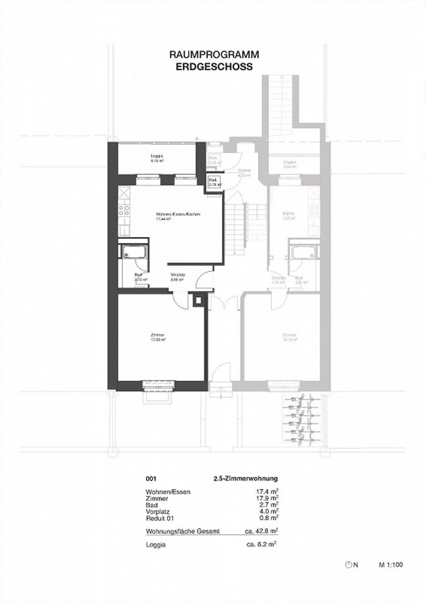 Charming 2-room apartment in renovated old building - Photo 7 of 7