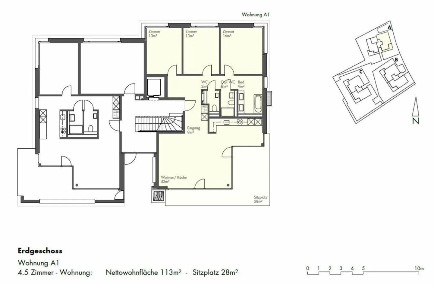 Moderne, lichtdurchflutete 4.5-Zimmer-Garten-Wohnung im beliebten Wohnquartier - Photo 8 of 8