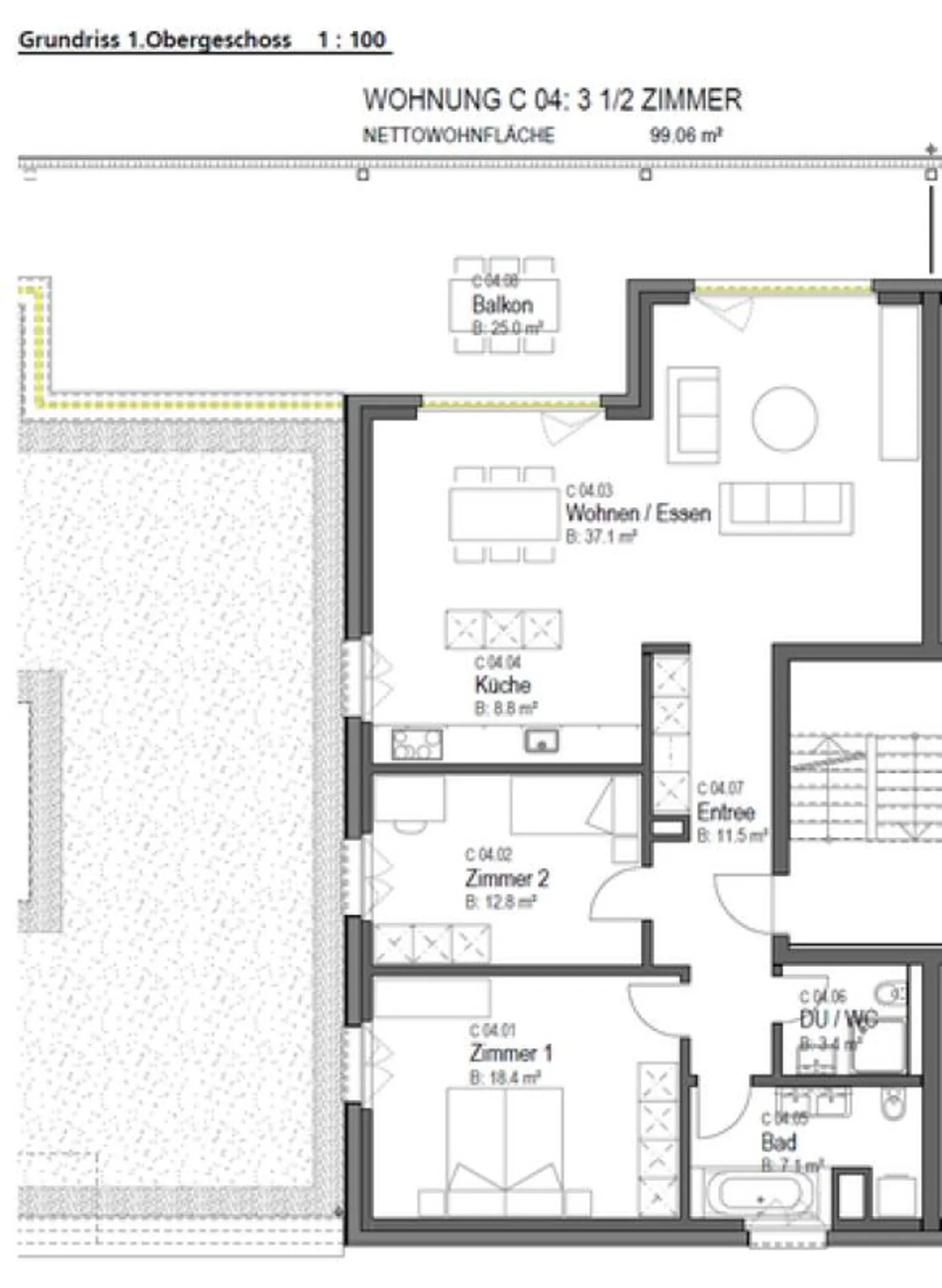 Modernes Apartment in Sursee - Foto 8 von 8