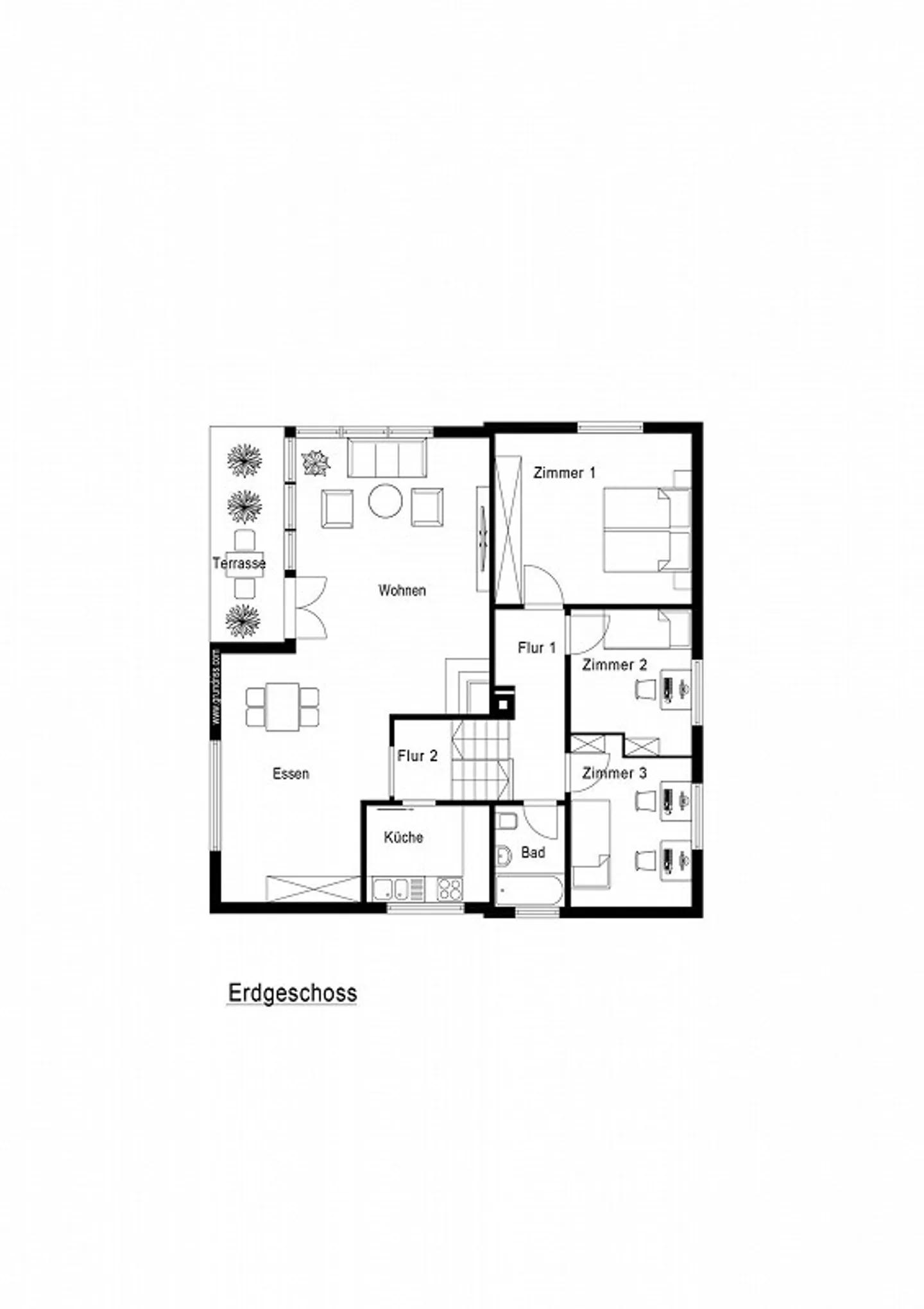 Geräumiges Familienhaus in ruhiger Lage - Foto 11 von 11