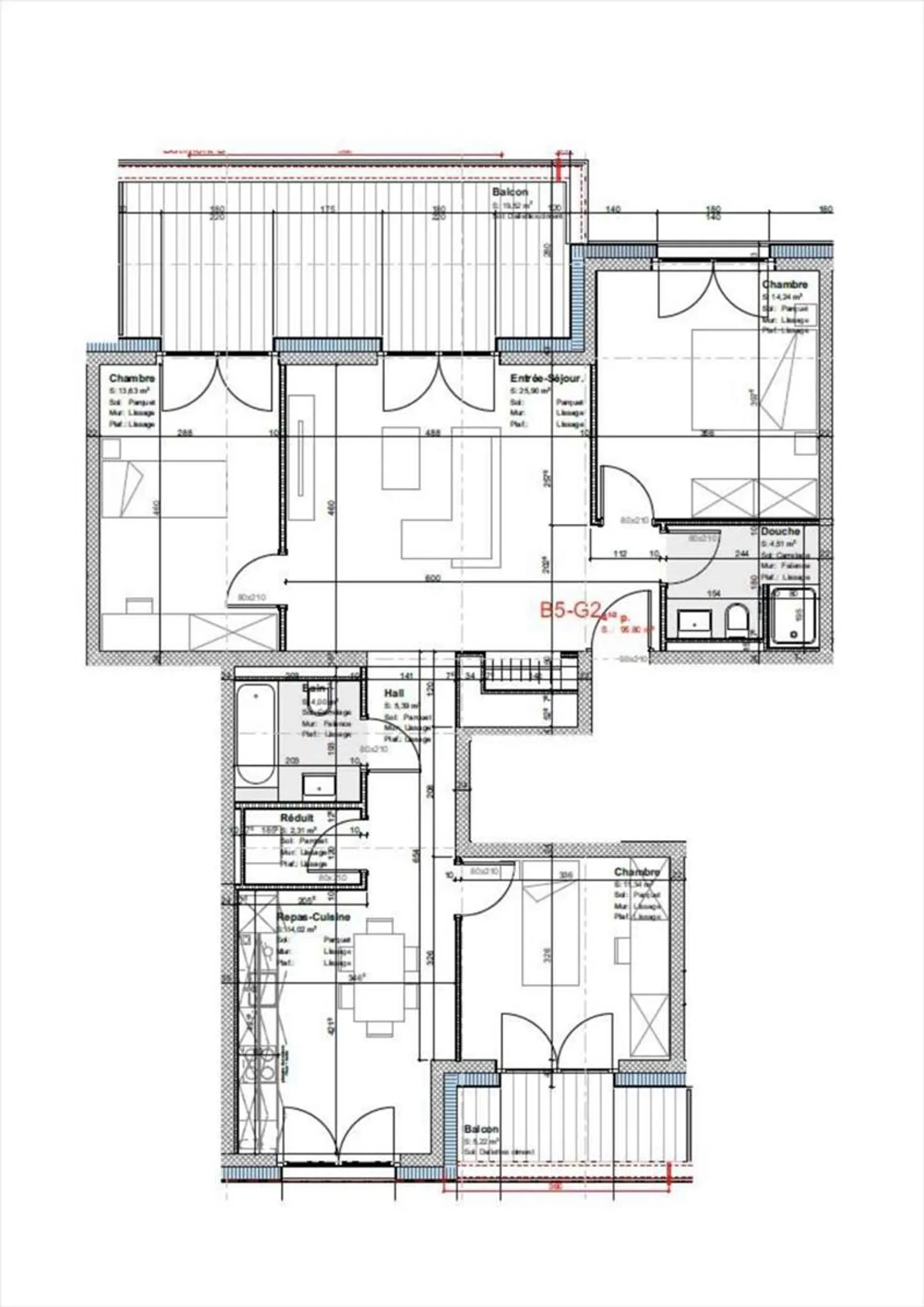 4,5-Zimmer-Wohnung - Foto 3 von 5