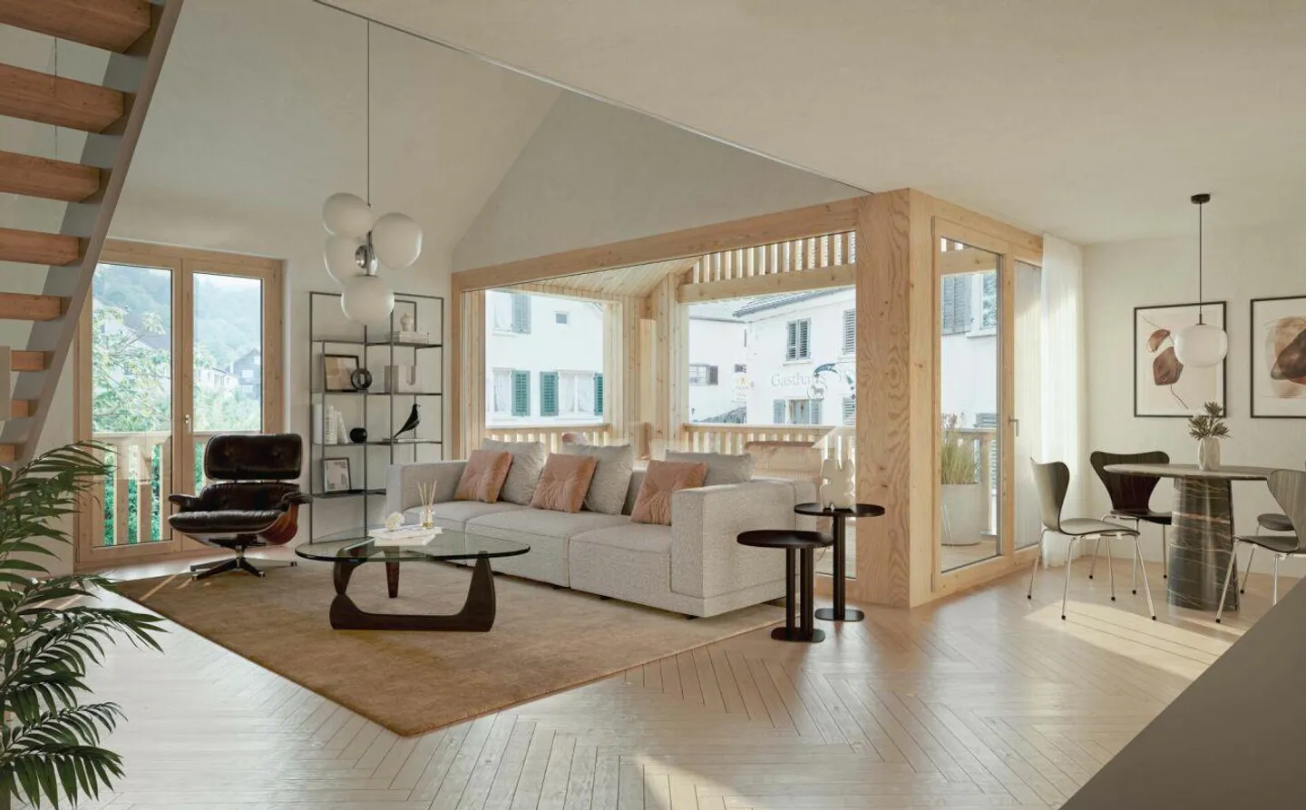 Appartamento attico 2 ½ locali attraente in una posizione residenziale idilliaca a Oberschan - Foto 4 di 4