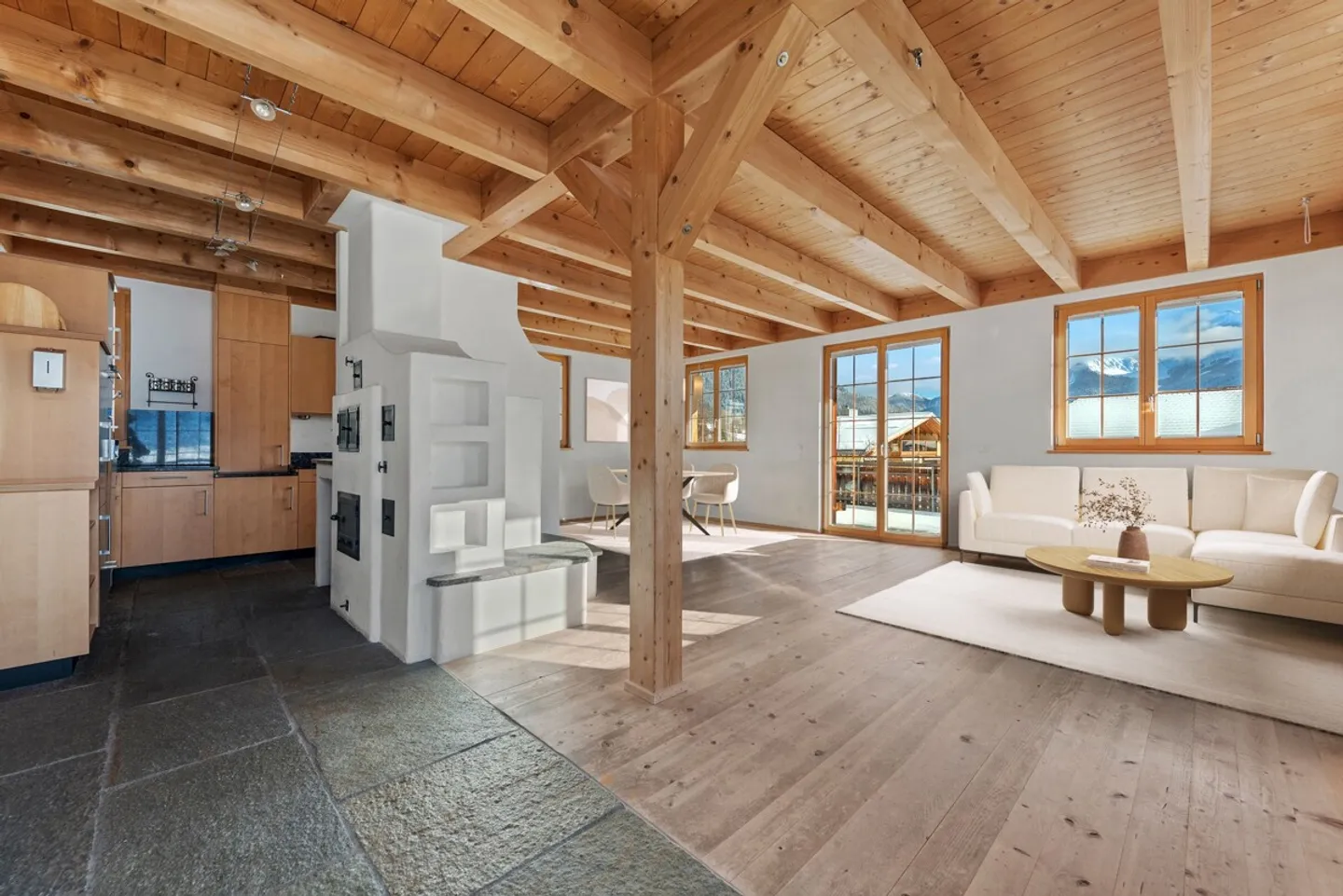 Lantsch/Lenz: Chalet Idillio con due unità e vista panoramica - Foto 3 di 6