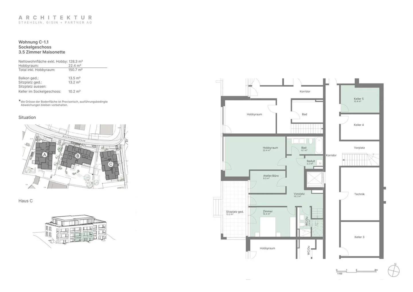 Nouvel appartement en maisonette au rez-de-chaussée dans un emplacement recherché (C-1.1) - Photo 6 sur 7