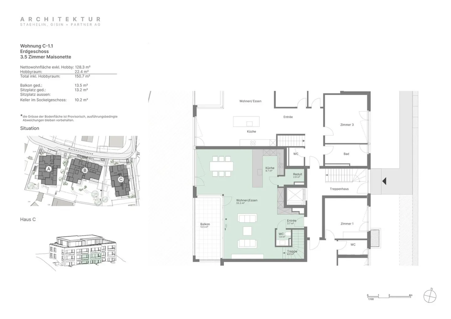 Nouvel appartement en maisonette au rez-de-chaussée dans un emplacement recherché (C-1.1) - Photo 7 sur 7