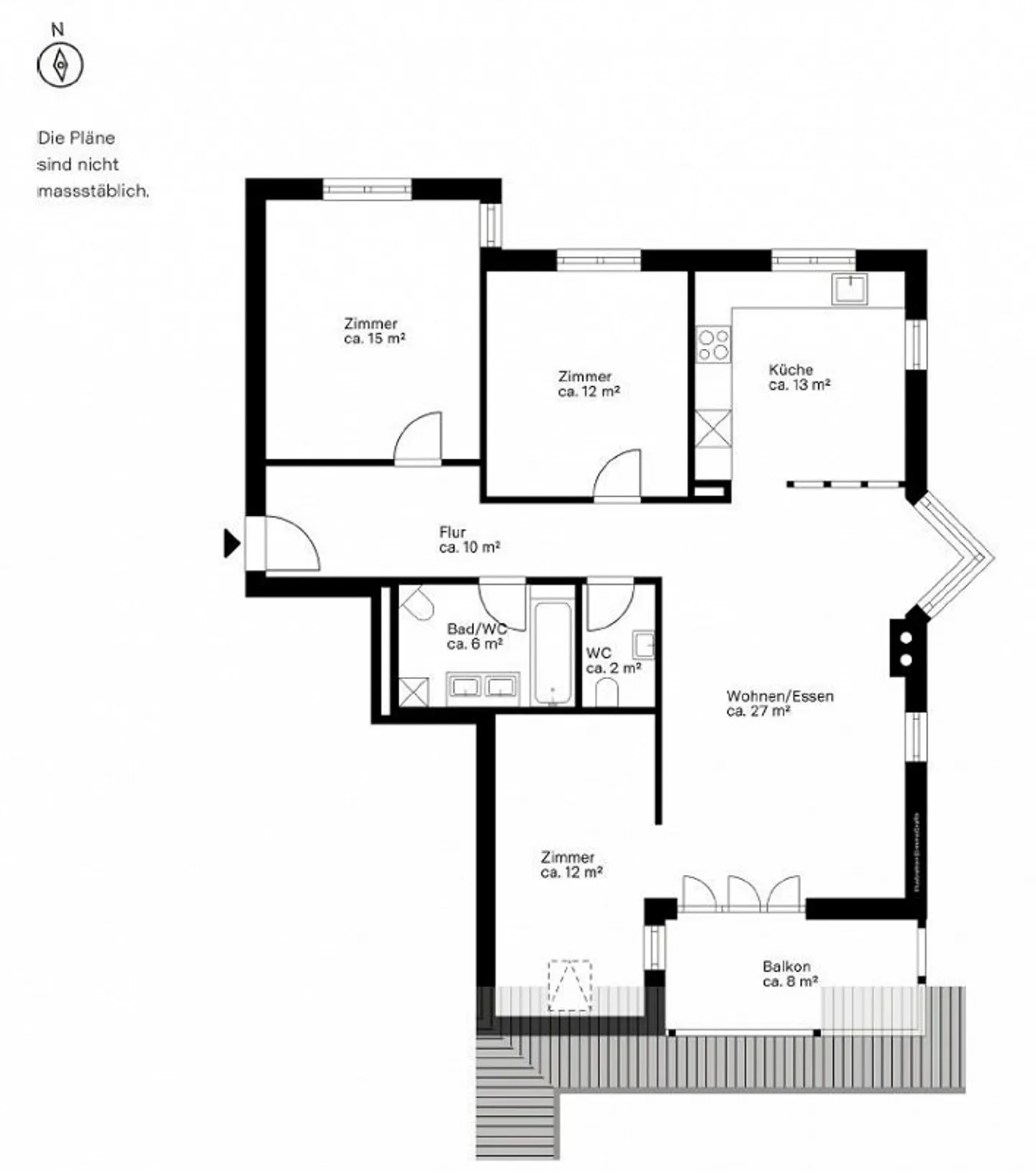 Mitten im Dorf und doch extrem ruhig mit Garten - Foto 9 di 9