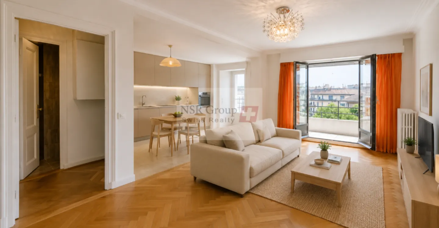 Servette - Charmante 2-Zimmer-Wohnung mit Aussicht - Foto 3 von 3