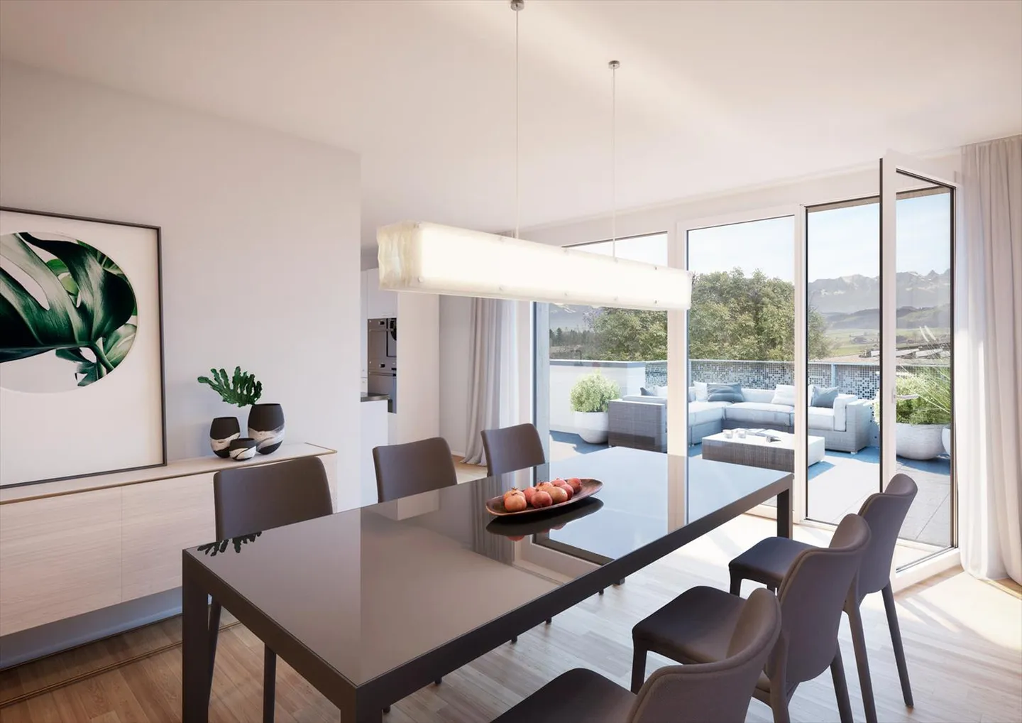 «Attikaterrasse mit Ausblick über Münsingen!» - Foto 3 von 5