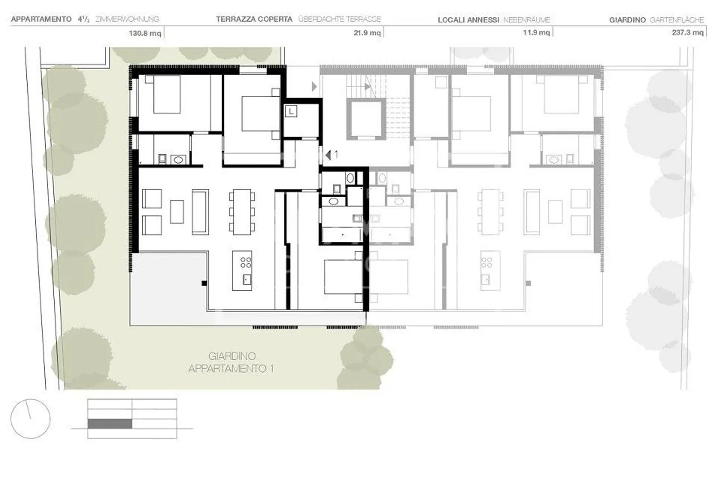 Esclusivo nuovo appartamento di lusso con giardino in una posizione ambita vicino al Lido - Foto 5 di 6