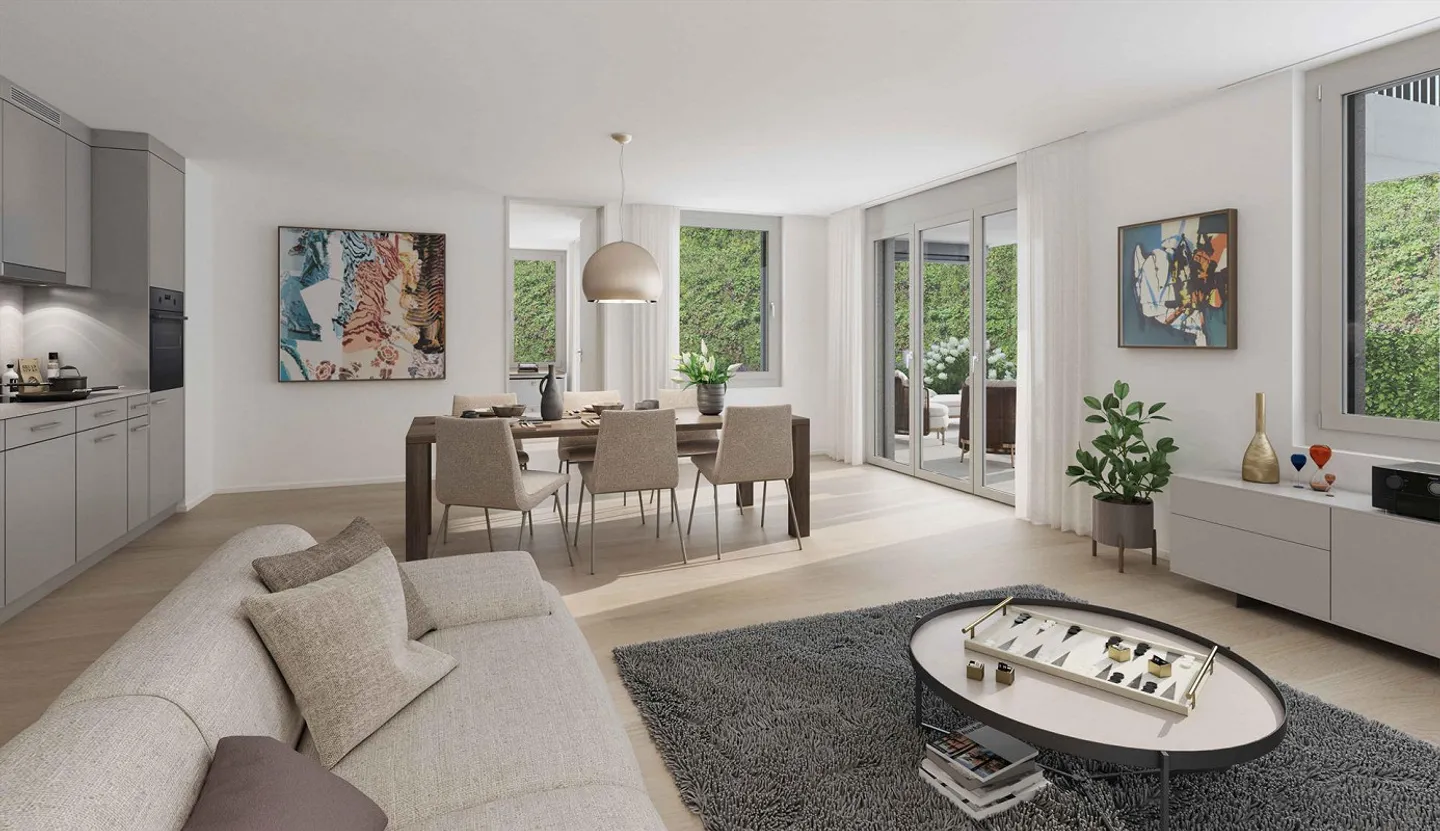 3.5-Room Garden Apartment in the Heart of Fehraltorf - Photo 4 of 5