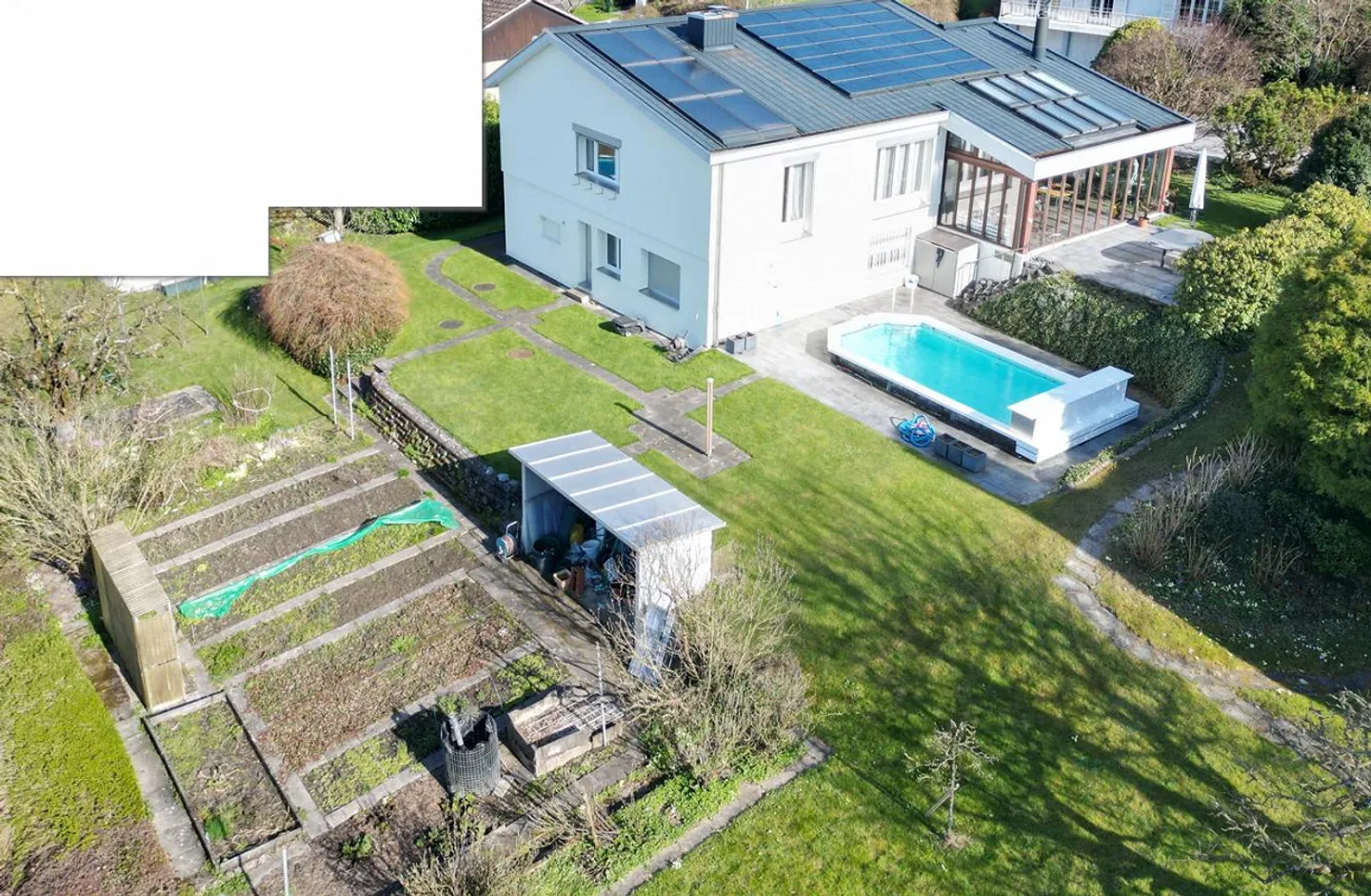 Maison individuelle avec piscine dans un emplacement idyllique, vue imprenable, grand jardin - Photo 3 sur 14