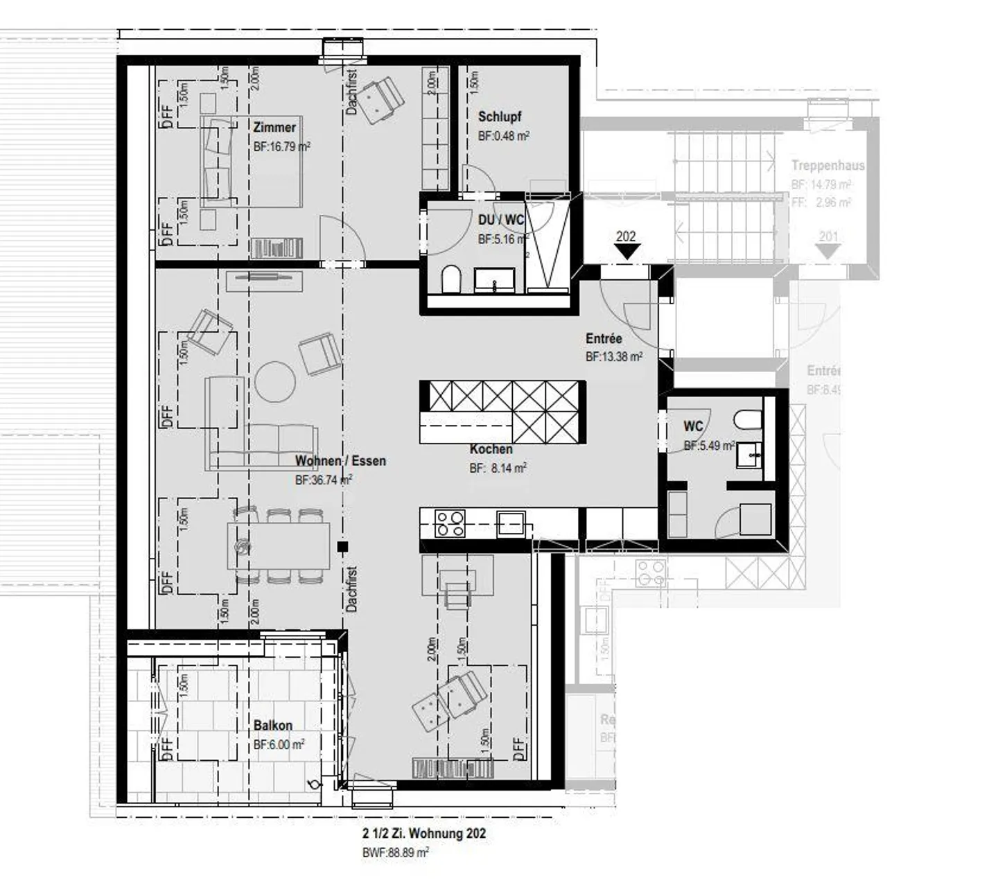Penthouse mit Bergblick - Foto 6 von 10