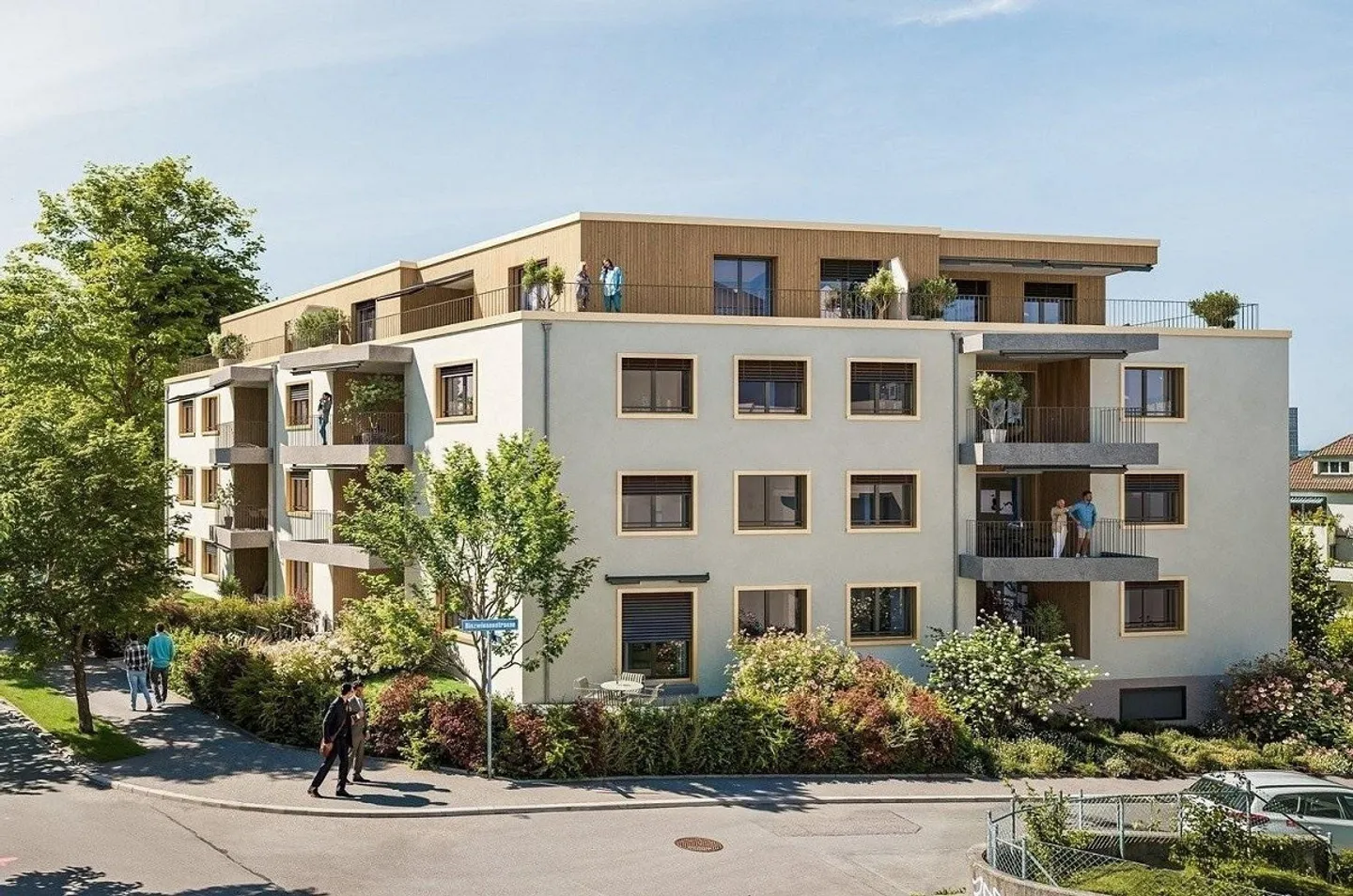 Appartement neuf de 3,5 pièces dans un emplacement calme à Oerlikon - Photo 2 sur 7