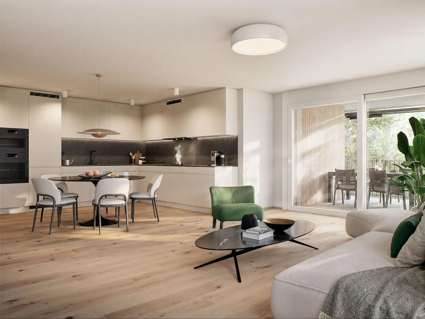 Appartement neuf de 3,5 pièces dans un emplacement calme à Oerlikon - Photo 3 sur 7