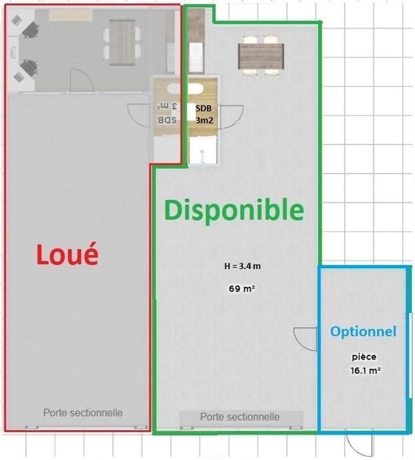 Spazio commerciale/artigianale 70 a 85 m2 - Vicino a Nyon - Foto 6 di 9