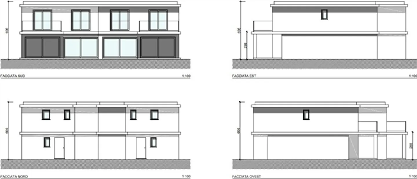Casa a schiera in fase di costruzione con ampio giardino - Foto 3 di 7