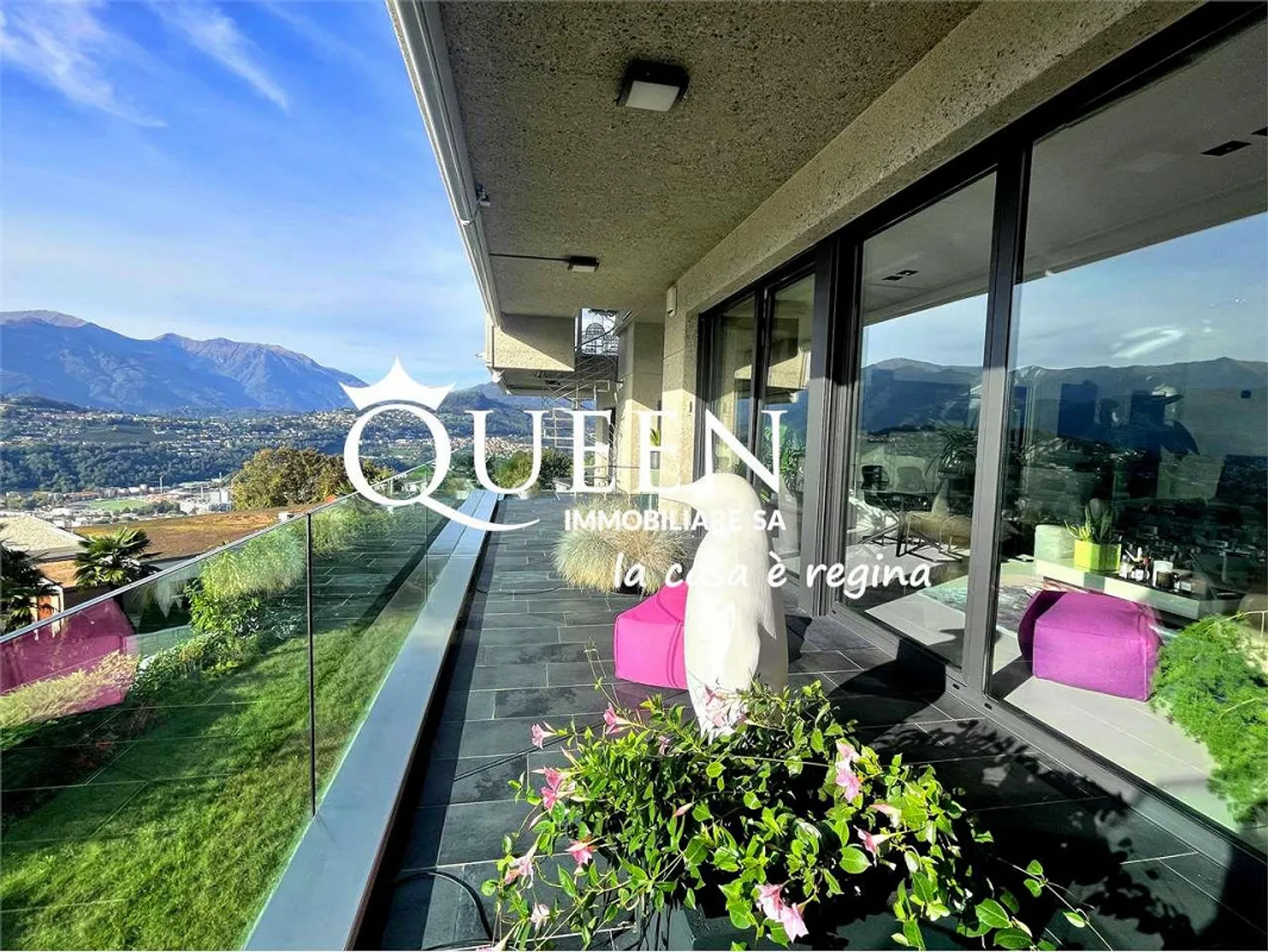 Aldesago : penthouse 5.5 pièces, 320 m², terrasse sur le toit, Jacuzzi, vue sur le lac - Photo 2 sur 13