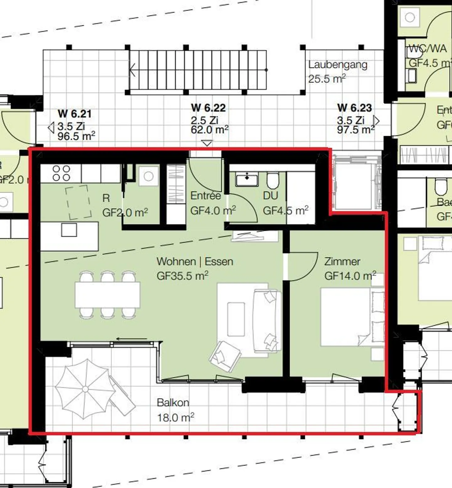 Stilvolle Wohnung in Andelfingen - Foto 9 von 9
