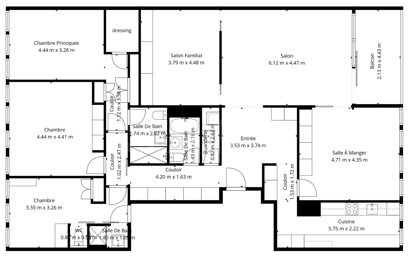 Available Now - CHAMPEL - 7-Room Family Apartment - Photo 2 of 2