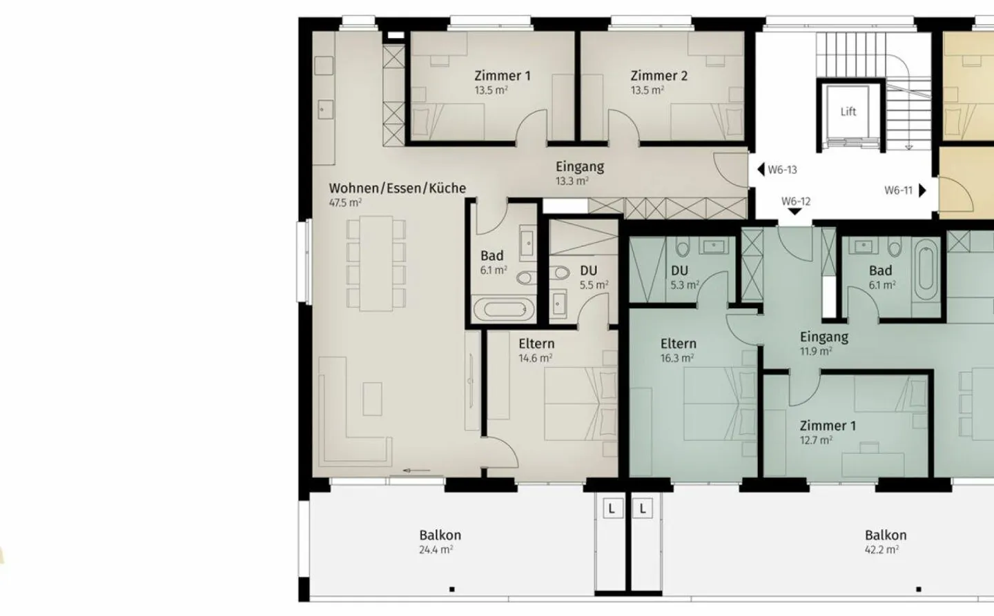 135 m² - 4.5-Room Apartment | 1st Floor - Photo 8 of 11