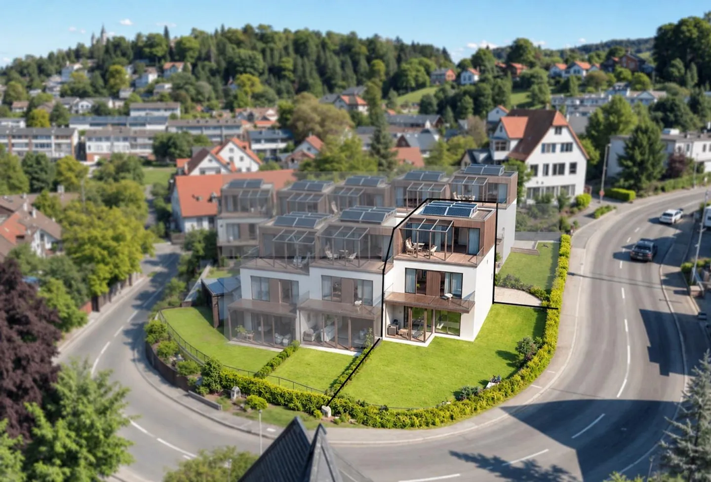 Bellavista Bassersdorf – Your new home with garden and panoramic view - Photo 1 of 9