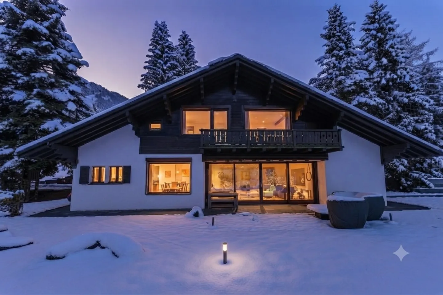 Spacious chalet with heated pool and stunning view of the Alps - Photo 6 of 13
