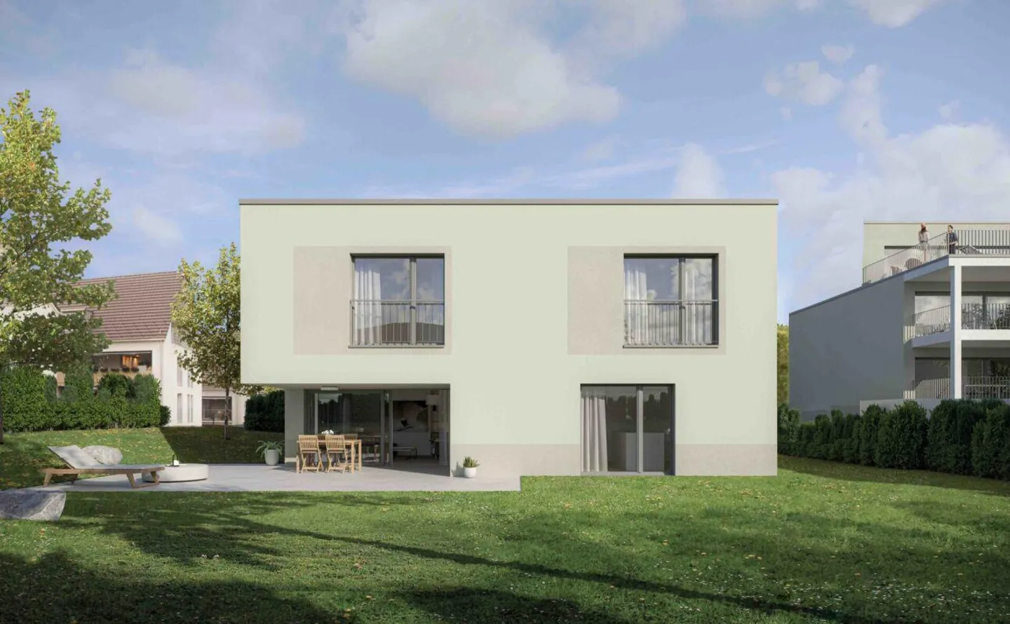 Vier freistehende 5.5-Zimmer Einfamilienhäuser Neubau in Eschenz - Foto 4 von 6