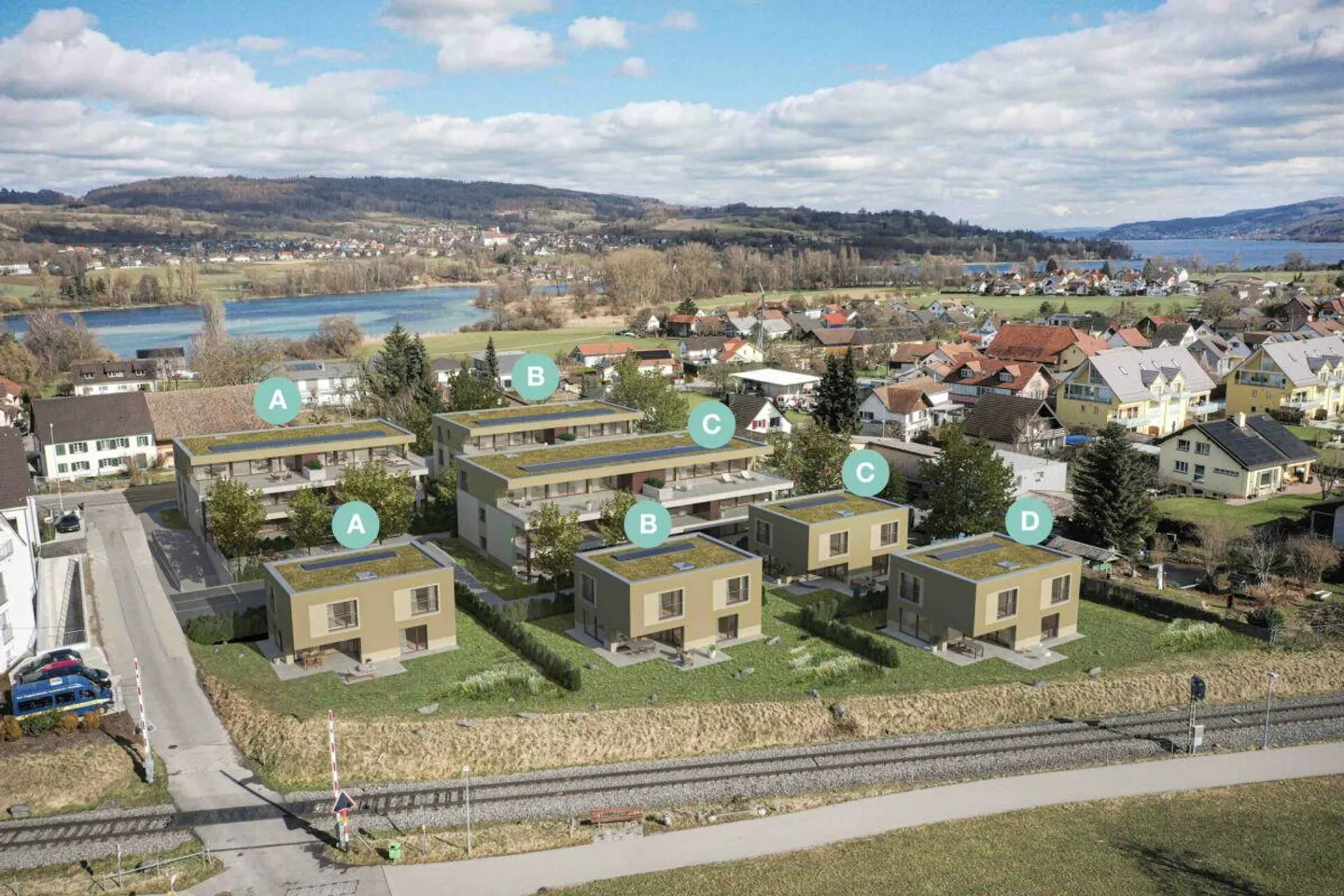 Vier freistehende 5.5-Zimmer Einfamilienhäuser Neubau in Eschenz - Foto 5 von 6