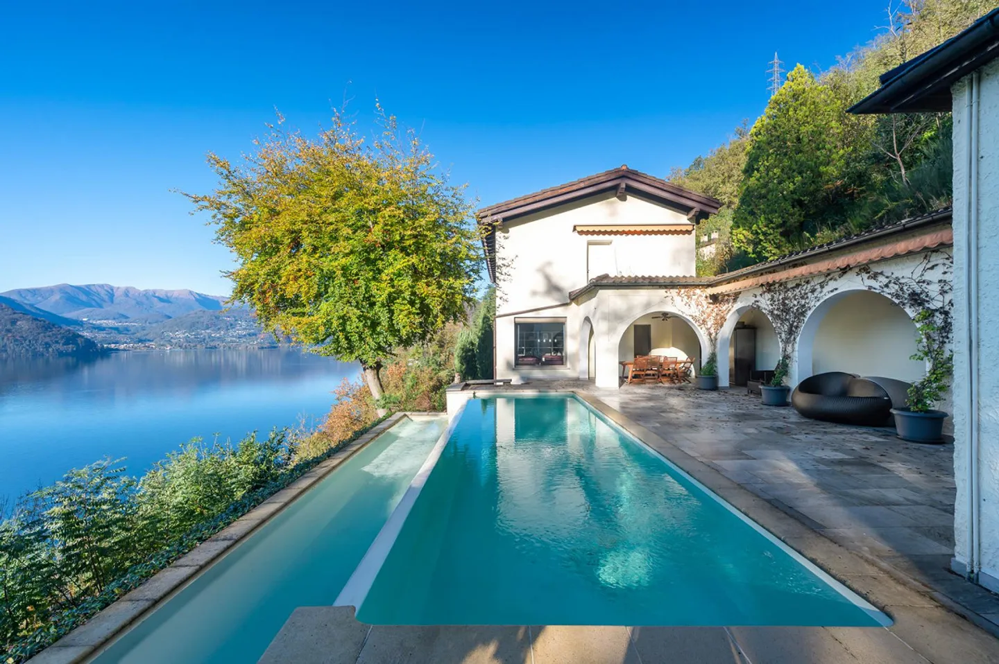 Villa élégante avec vue sur le lac et piscine - Photo 1 sur 11