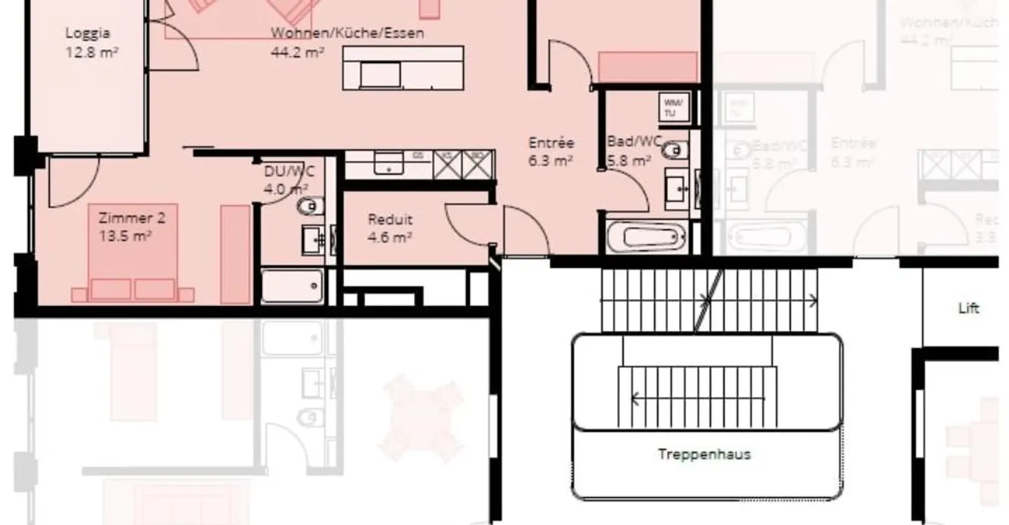 Modernes Apartment in Winterthur - Foto 8 von 8