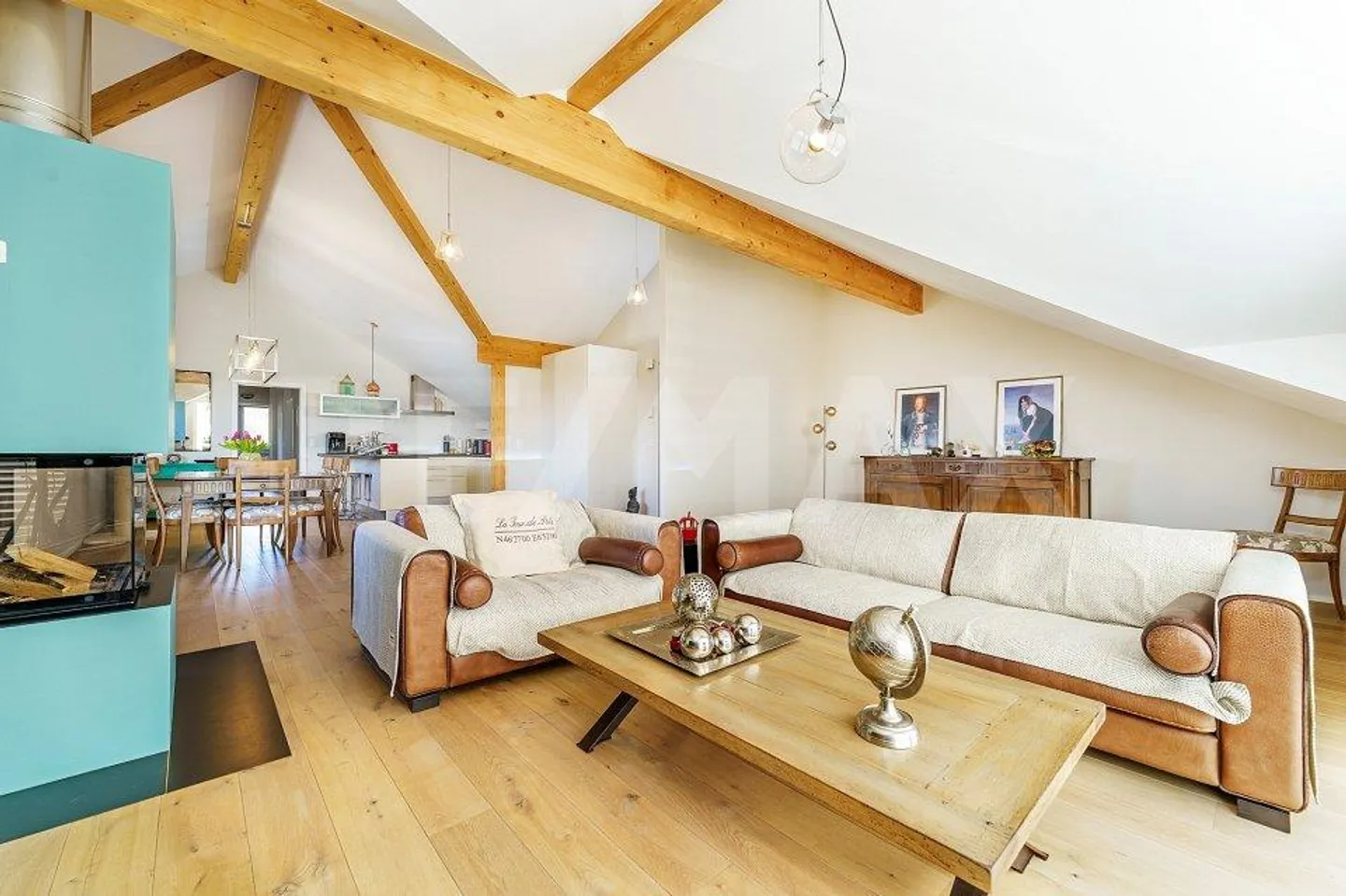 Elegante und helle Wohnung mit außergewöhnlichen Volumen im obersten Stockwerk - Foto 1 von 13