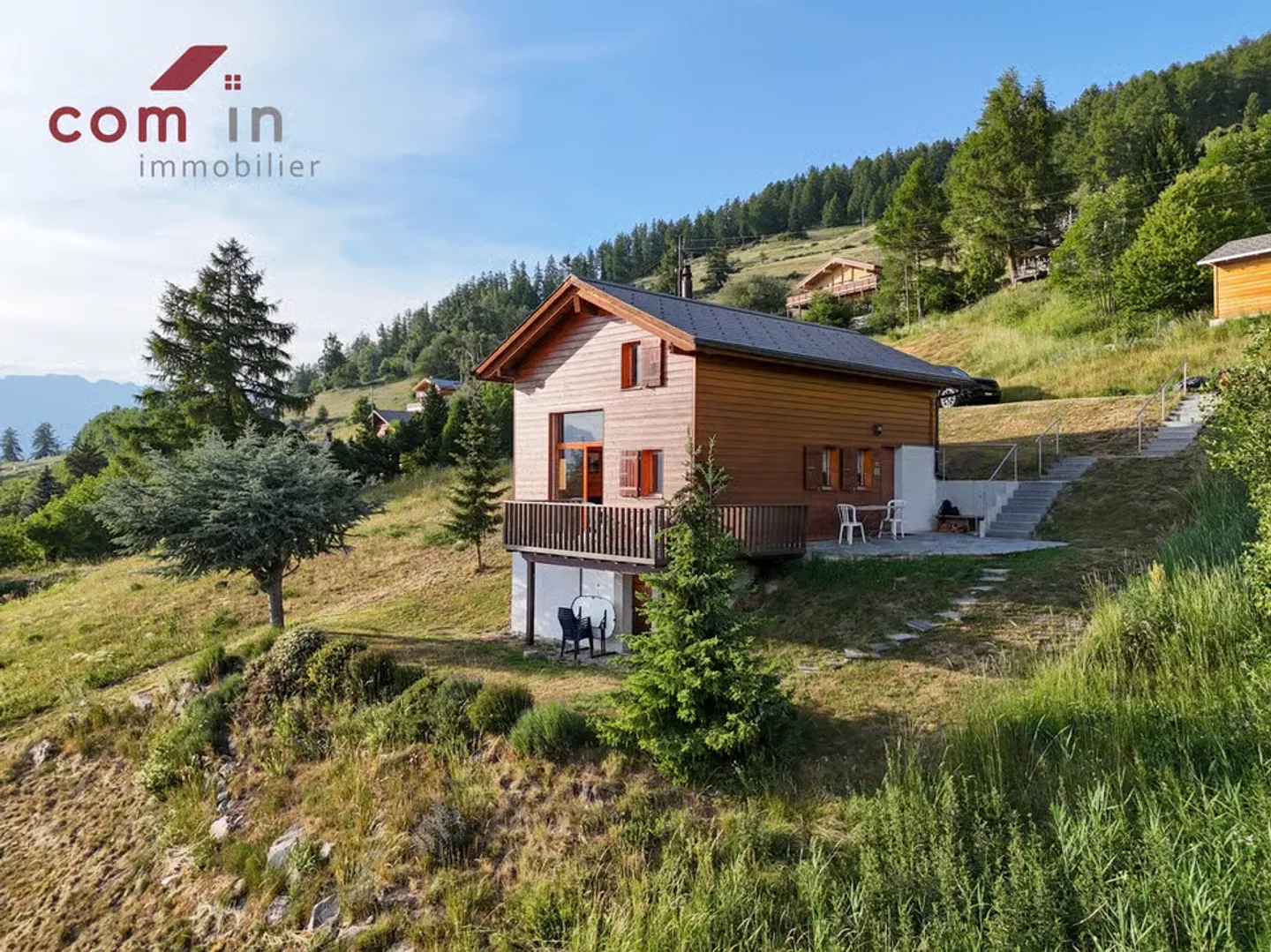 Val d'Hérens, schönes Chalet von 2002 mit atemberaubendem 180° Blick - Foto 1 von 13