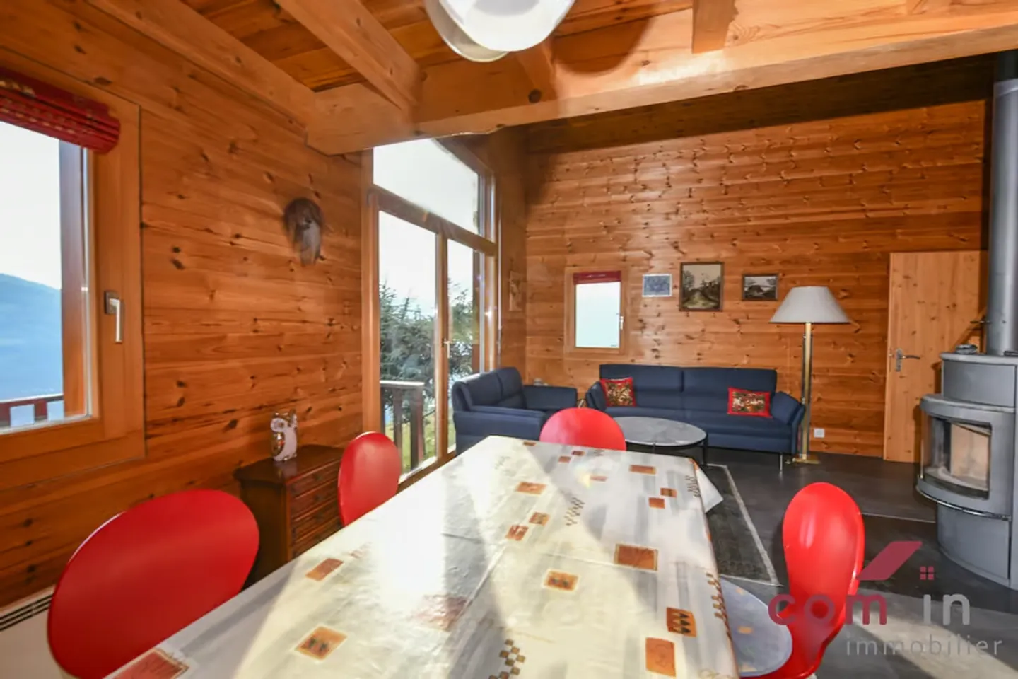 Val d'Hérens, schönes Chalet von 2002 mit atemberaubendem 180° Blick - Foto 7 von 13