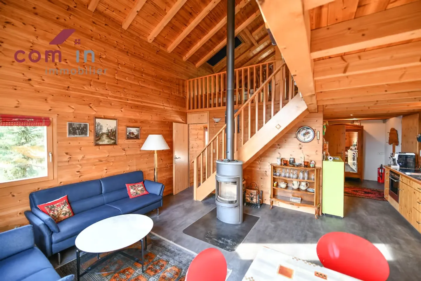 Val d'Hérens, schönes Chalet von 2002 mit atemberaubendem 180° Blick - Foto 2 von 13